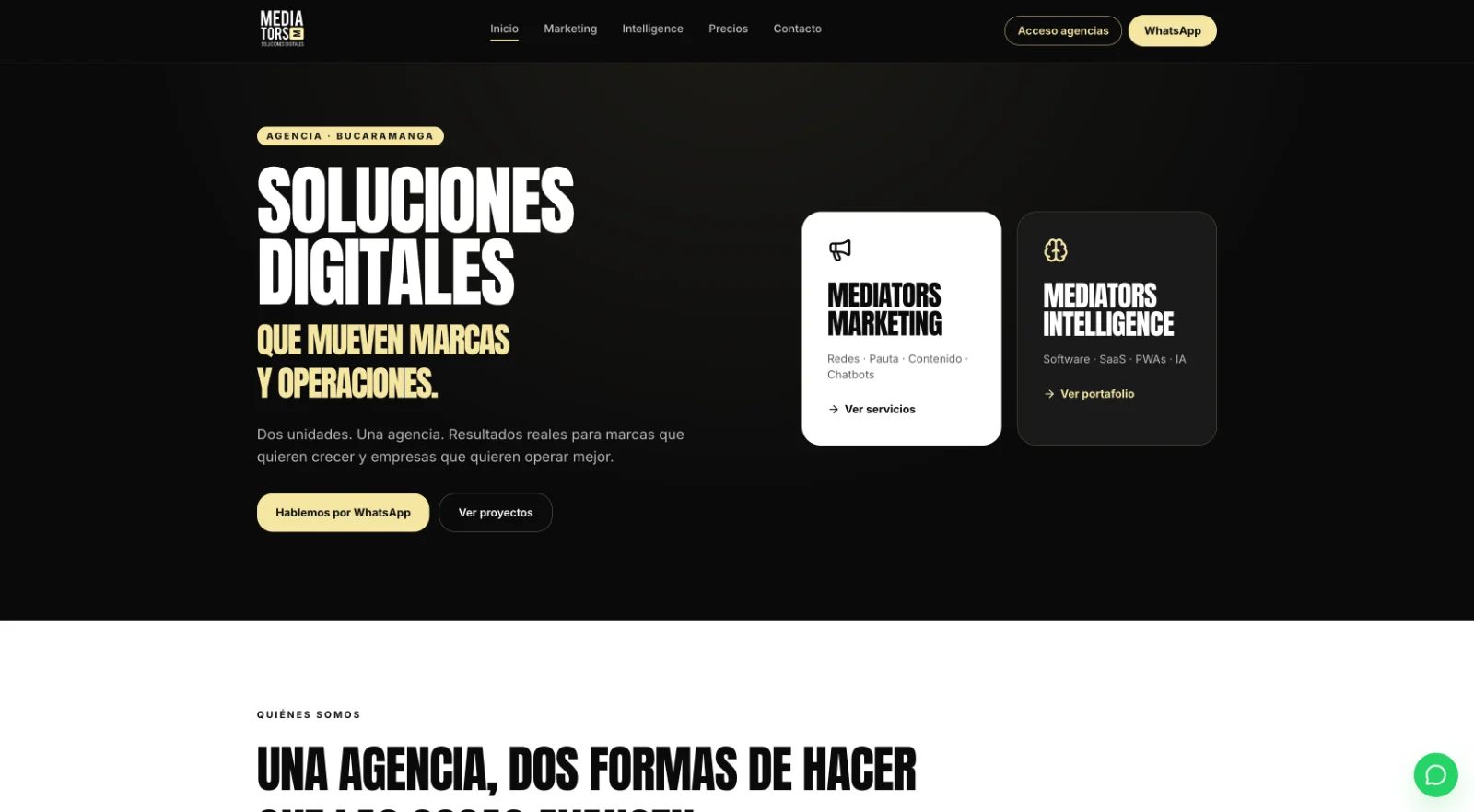 Captura del proyecto LC-Mediators: Campaign OS para agencias