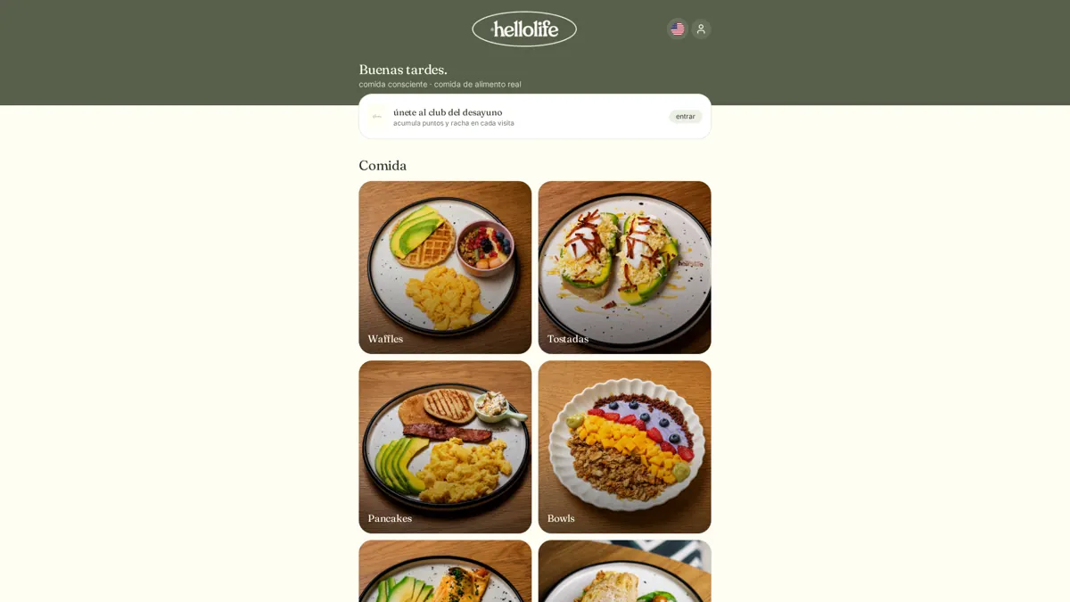 Captura del proyecto HelloLife: Pedidos y fidelización