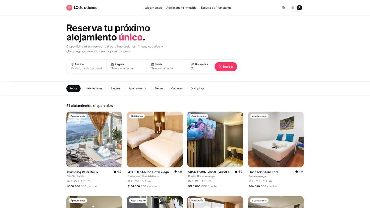Captura del proyecto LC-Soluciones: Property management